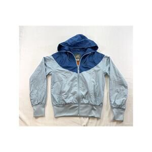 Nike Wind runner Hooded Windbreaker Jacket Light Blue Sz S